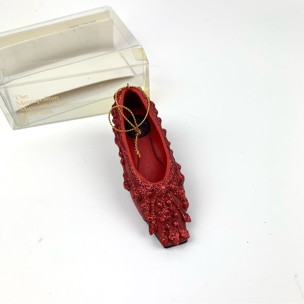 MMA Glittering 50’s Shoe Ornament Roger Vivier for Dior hand crafted painted